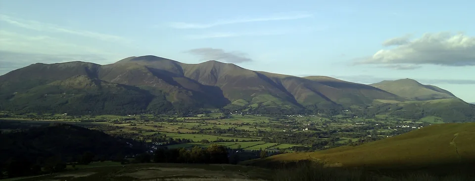 Skiddaw above Braithwaite in the Lake District, one of the Bob Graham Round summits